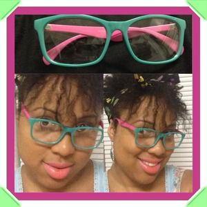 Pink and Green fashion glasses