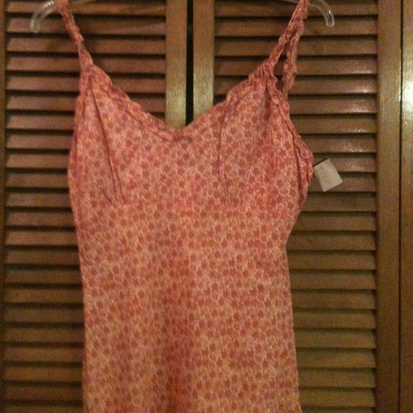 Just peachy summer dress with empire waist