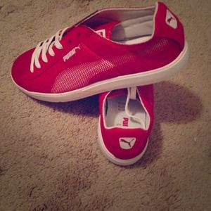 SOLD. NEW in Bag Red Puma Shoes