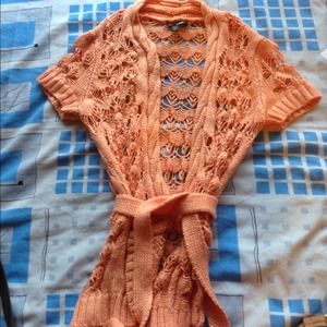 Orange bebe cardigan