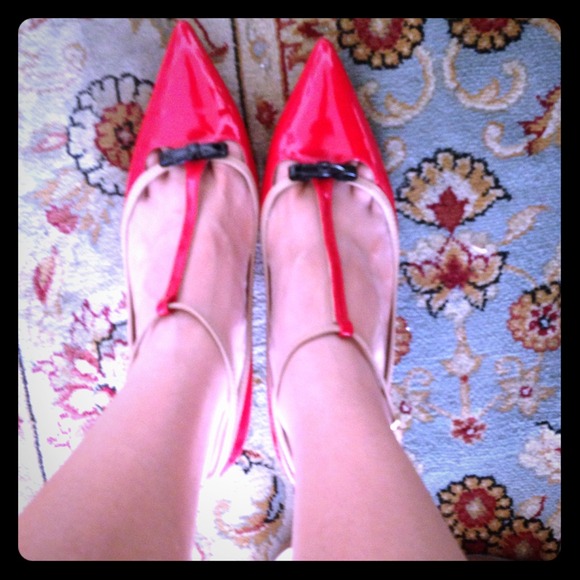 Red zara shoes
