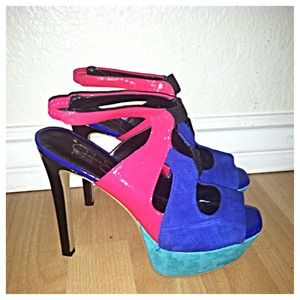 Neon colored Jessica Simpson Heels