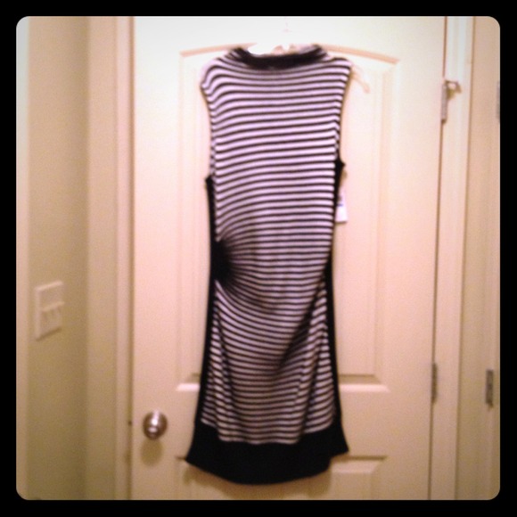 Striped sweater dress