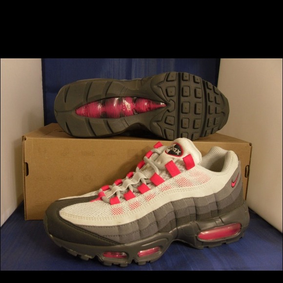 NewNike Air Max 95 Anthracite Cherry Pink Grey 6.5