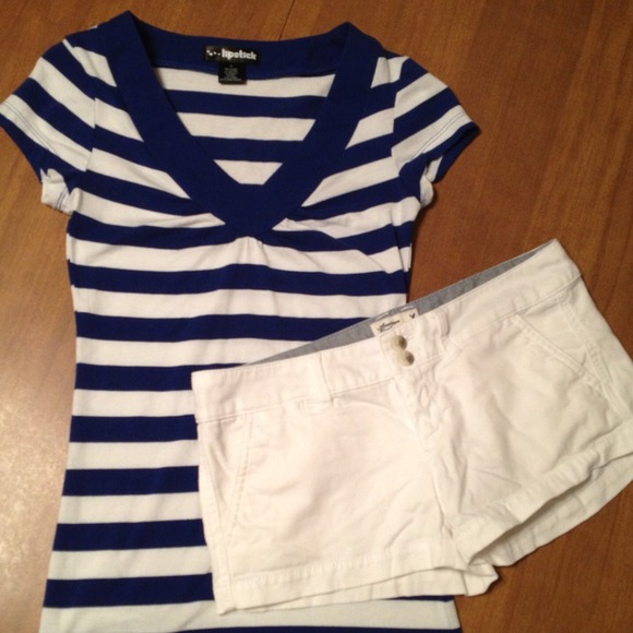 Navy & White Nautical Tee *Price Reduced*
