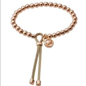 Michael Kors rose gold bead bracelet (set of 2)