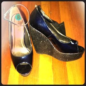 Super cute madden girl peep toe wedges