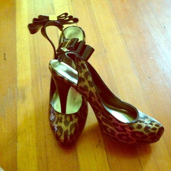 Leopard print heels