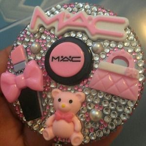 MAC inspired blinged out compact mirror