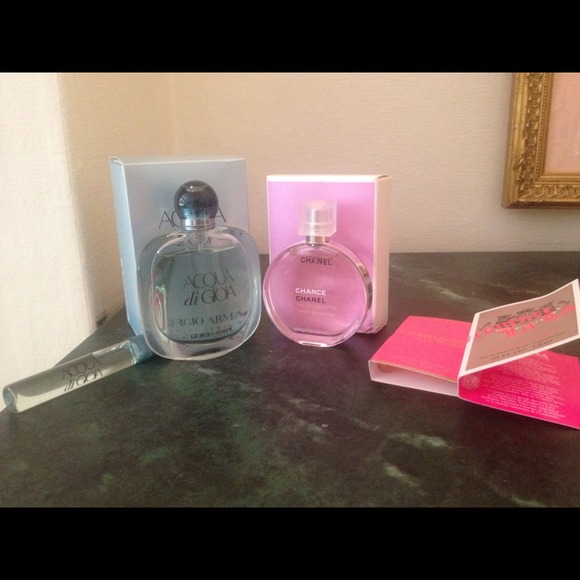 Armani and Chanel perfume bundle-authentic