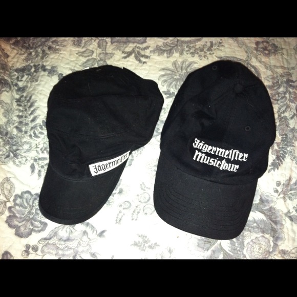 Two Jaegermeister hats