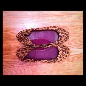 BCBG Cheetah Print Ballet Flats