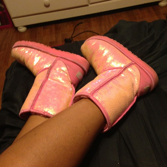 Pink sequin UGGS