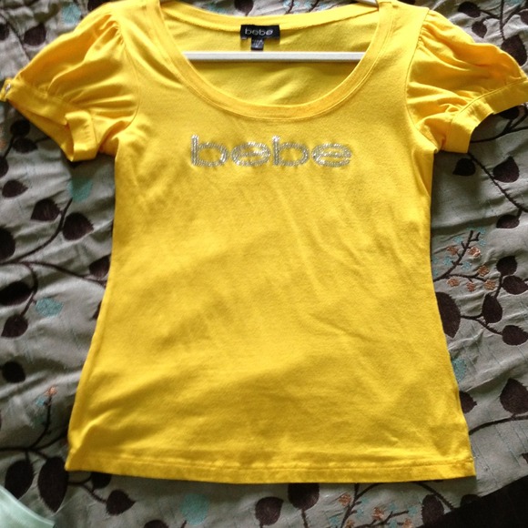 Bebe yellow top