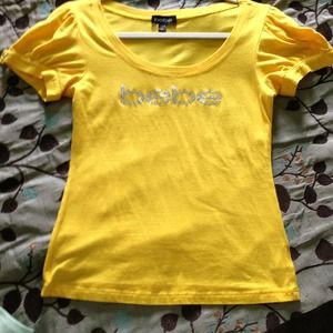 Bebe yellow top