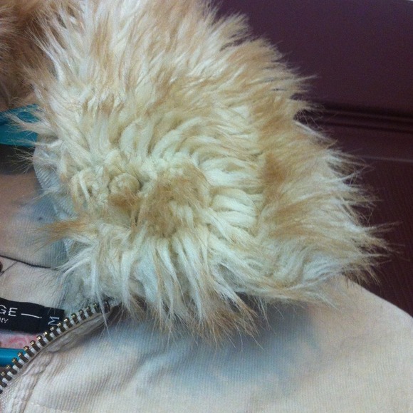 Corduroy bomber jacket with faux fur - Picture 2 of 3