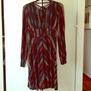 Free People Long-Sleeved Open Back Dress