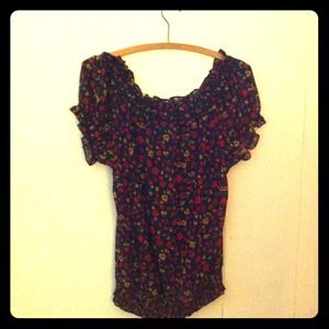 Forever 21 sheer blouse size L