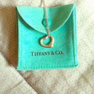 Tiffany & Co. sterling silver heart necklace.