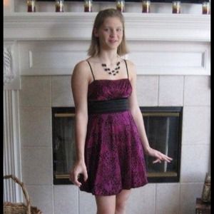 Homecoming Dress Violet Leopard Print