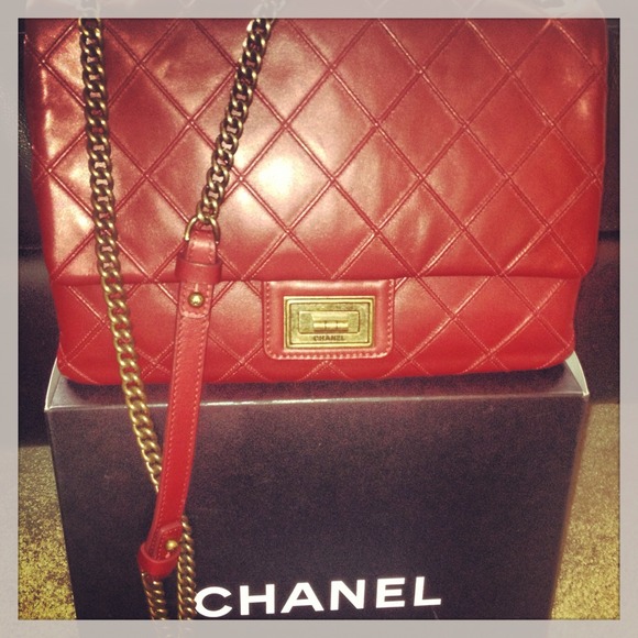 CHANEL Handbags - Red Chanel Flap bag