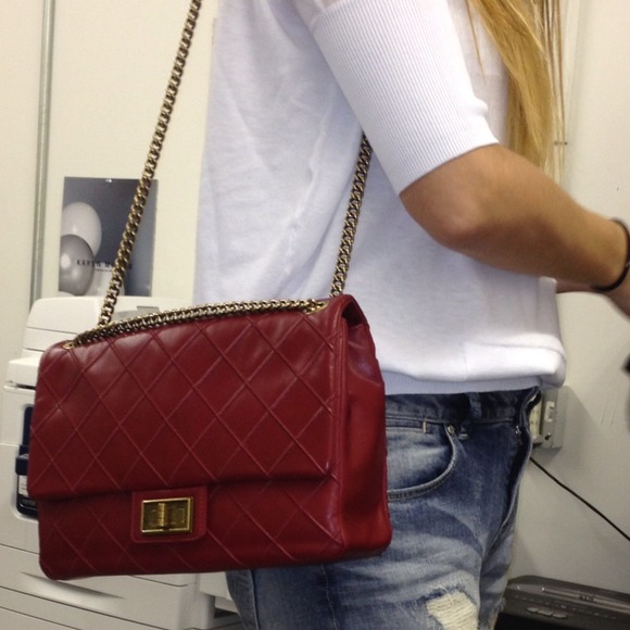 Red Chanel Flap bag - Picture 3 of 3