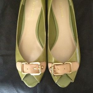 Peep toe flats, never used