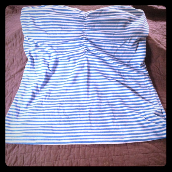 Blue and White Tube Top!!
