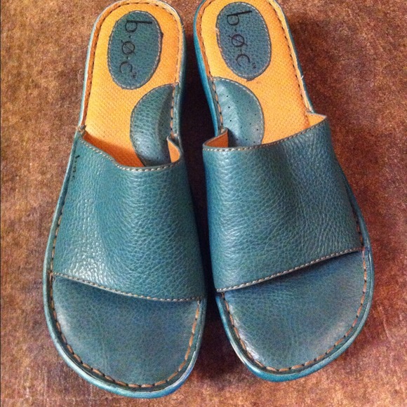 Cute Turquoise leather BOC sandals