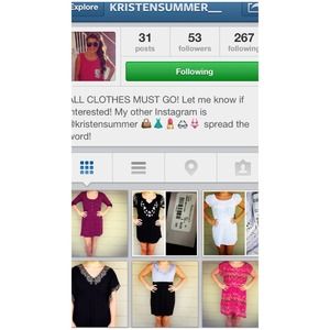 Everyone check out my Instagram! @kristensummer__