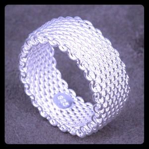 Silver Mesh Somerset Style Ring NWT