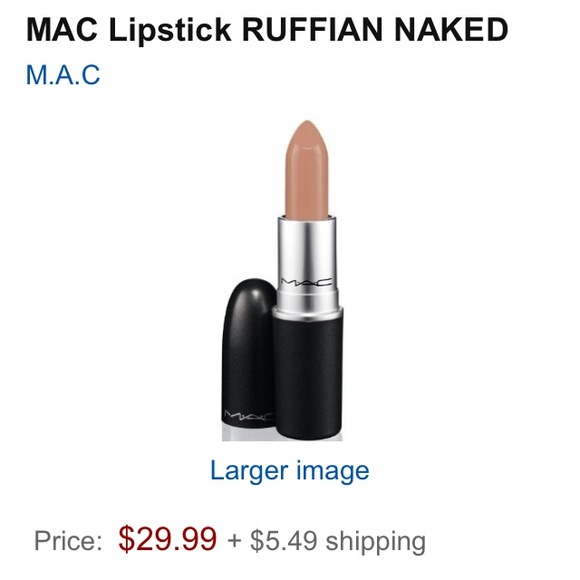 ❌Sold❌💯% Authentic MAC Lipstick RUFFIAN NAKED - Picture 2 of 2