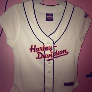 Harley Davidson baseball jersey