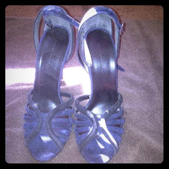 Balenciagia Suede Navy and Blk .NBW ... Size 9 1/2