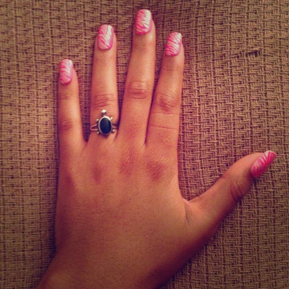 Sterling silver onyx ring