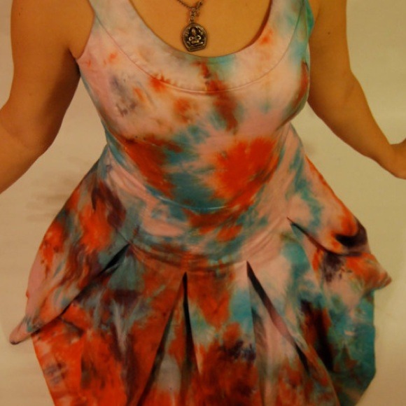 Custom Tie Dye Calvin Klein Dress