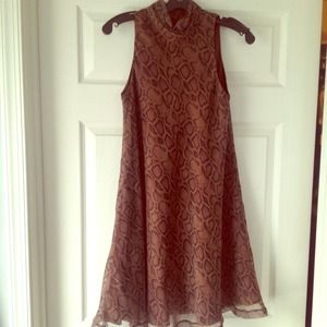 Gorgeous Brown Snake/Giraffe Print Dress - Size 6
