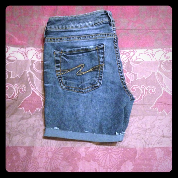 Silver Jean Shorts! Size 29