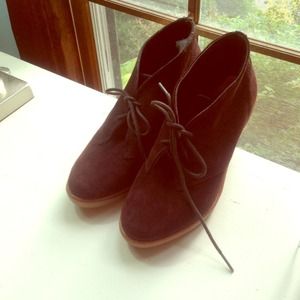 Coach wedge boots - worn twice!