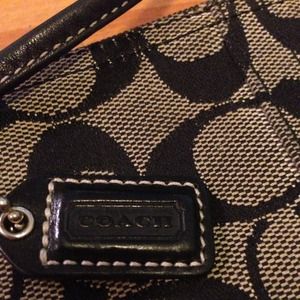 Authentic! Black Coach Wristlet