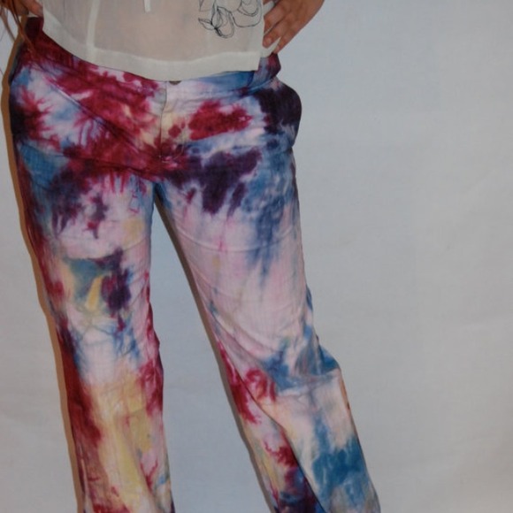Custom Tie Dyed High Wasted Pants