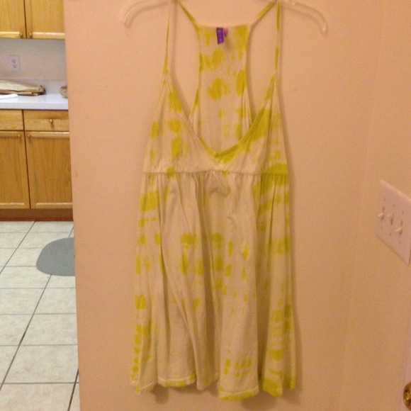 Razerback Yellow tie die dress