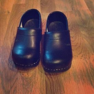 Children's Sanita Black Clogs. Kids Euro 29