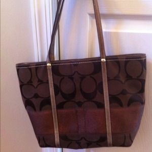 Coach Signature Stripe Purse