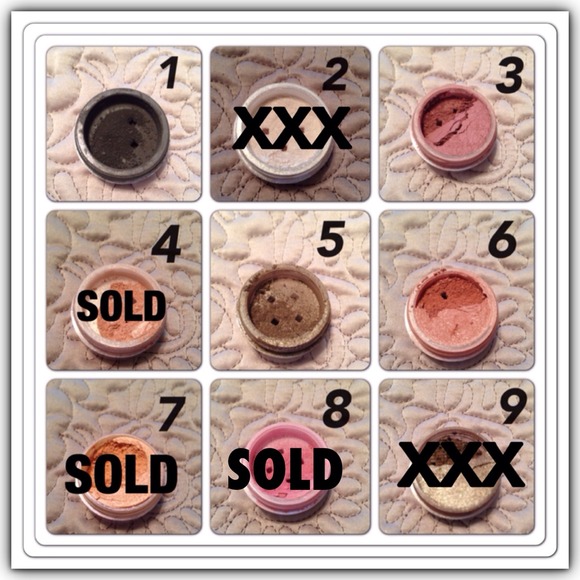 Bare Minerals Shadows/Blush/Face Color - 27 Shades