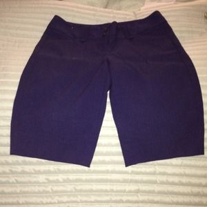 The limited exact stretch 0 navy blue stripe short