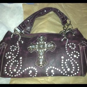 🚫Reduced🚫New Country Road purple leather bag.