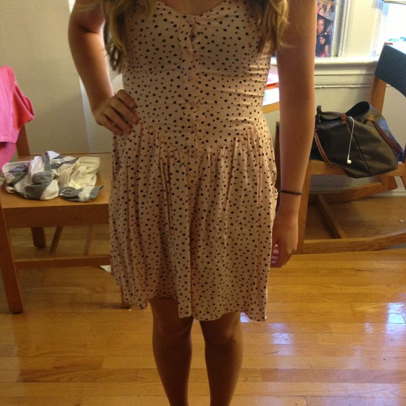 Pink polk-a-dot H&M dress