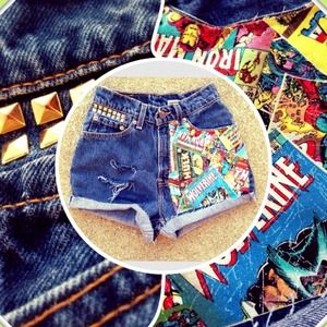 Vintage Handmade High Wasted Shorts!