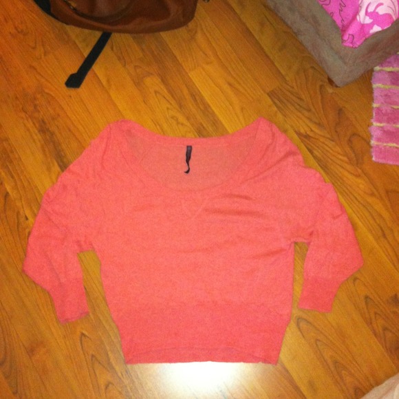 Pink off the shoulder sweater top on hold!! - Picture 1 of 1